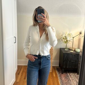 Brandy Melville Zip Up Hoodie Sweater